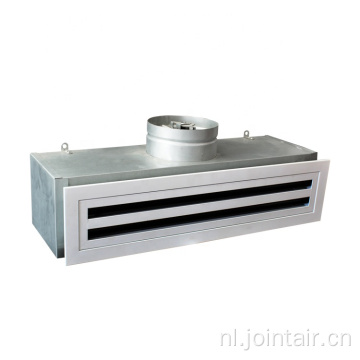 Aluminium Lineaire luchtverspreider met Plenum Box